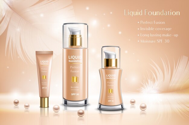 Maquillaje Cosméticos Composición Publicitaria