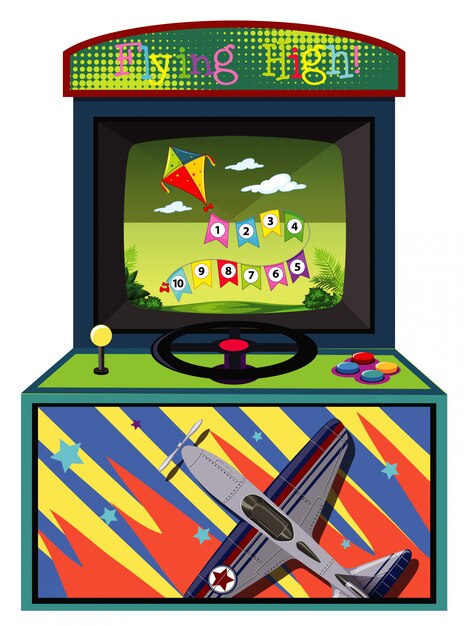 Máquina de juego para contar números en aislados