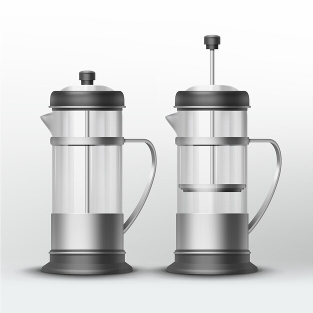 Máquinas de acero inoxidable para té y café.