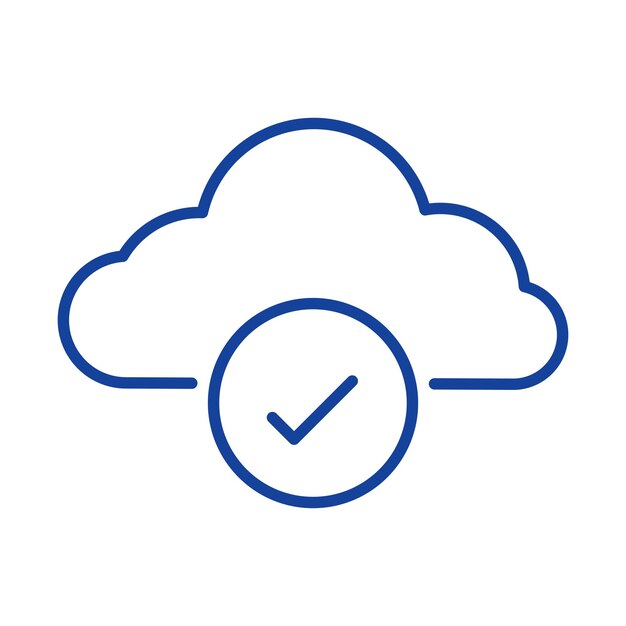 Marca de comprobación de las nubes