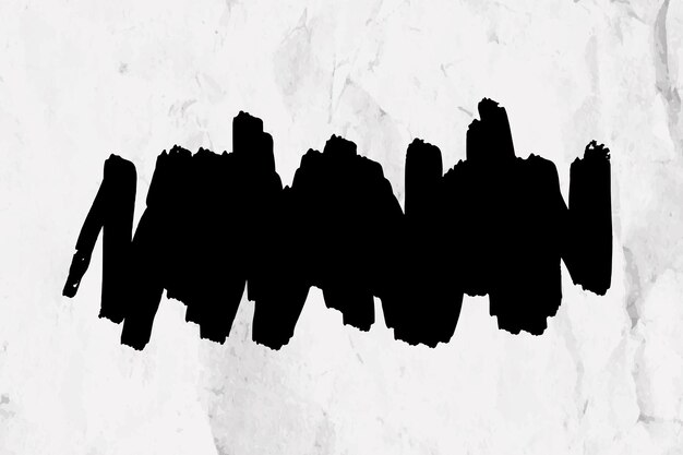 Marcador negro banner marco vector garabato