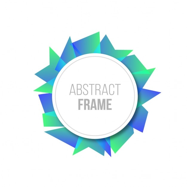 Vector gratuito marco abstracto con formas geométricas
