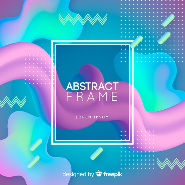 Marco abstracto de Memphis