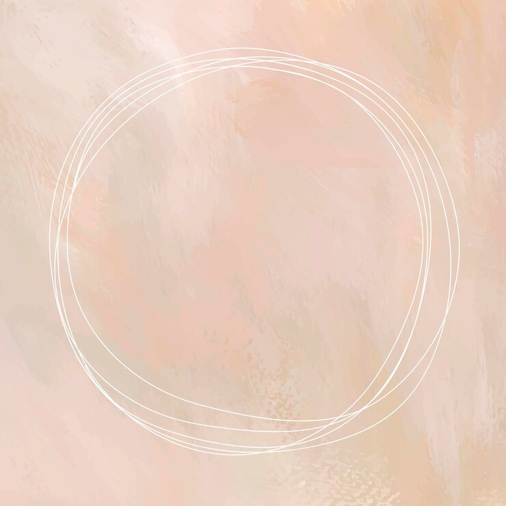 Vector gratuito marco blanco redondo sobre fondo naranja pastel