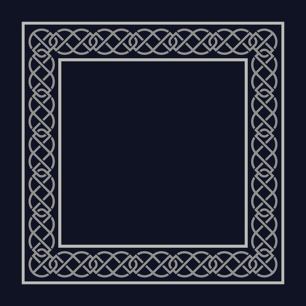 Marco celta de diseño plano