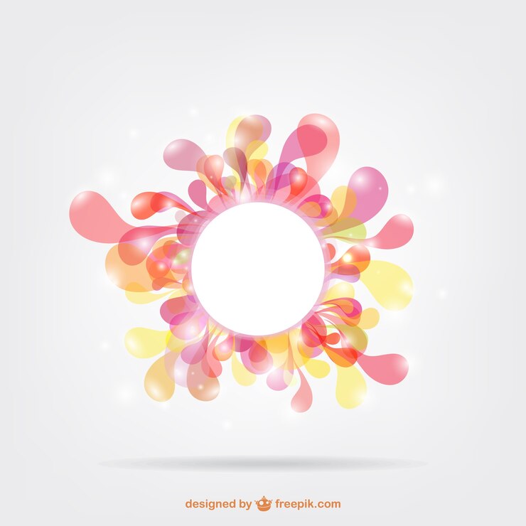 Vector gratuito marco circular artístico