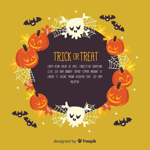 Marco creativo de halloween