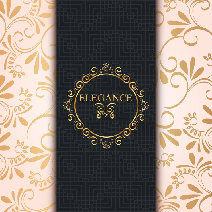 Vector gratuito marco dorado estilo elegancia