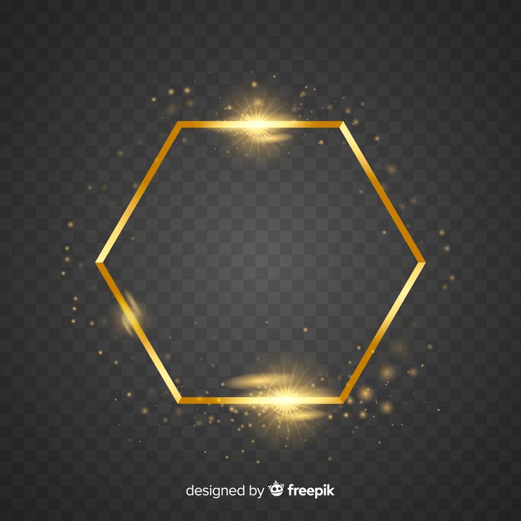 Vector gratuito marco dorado realista