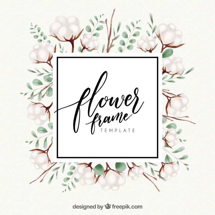 Vector gratuito marco floral en acuarela con estilo elegante