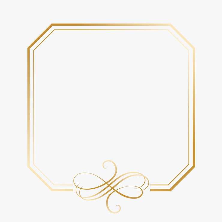 Vector gratuito marco floral dorado decorativo fondo en blanco con diseño de remolino filigrano