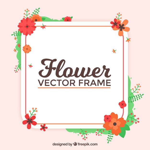 Marco  floral lindo