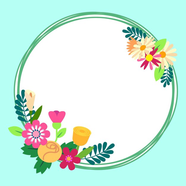 Marco floral de primavera
