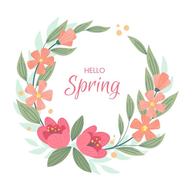 Marco floral de primavera