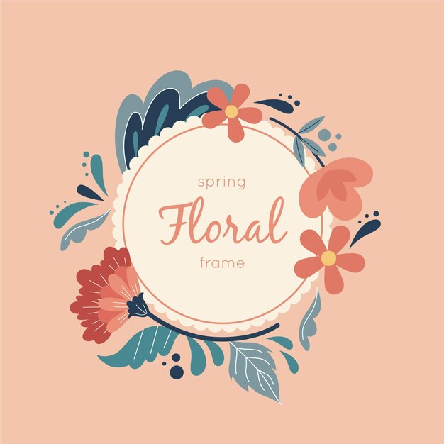 Marco floral de primavera
