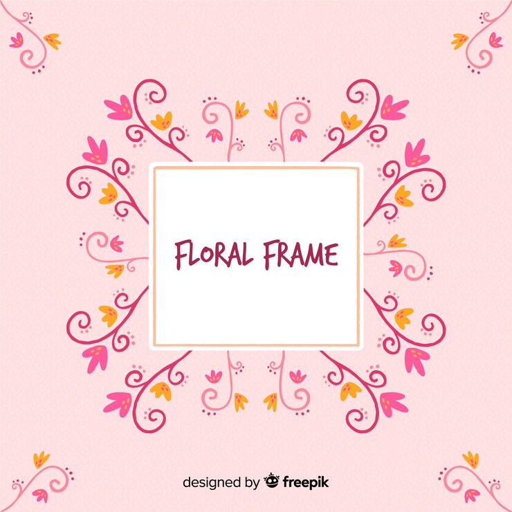 Vector gratuito marco floral