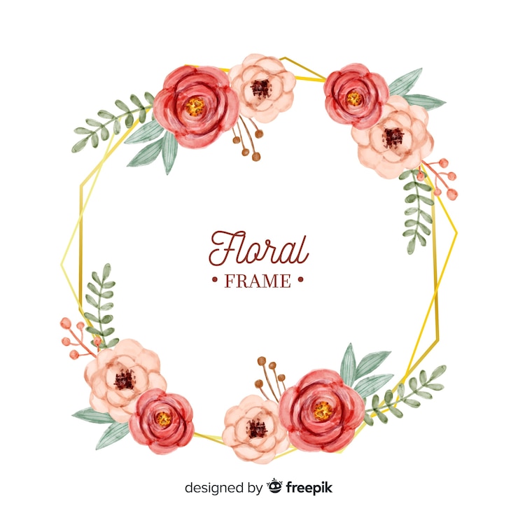 Vector gratuito marco de flores