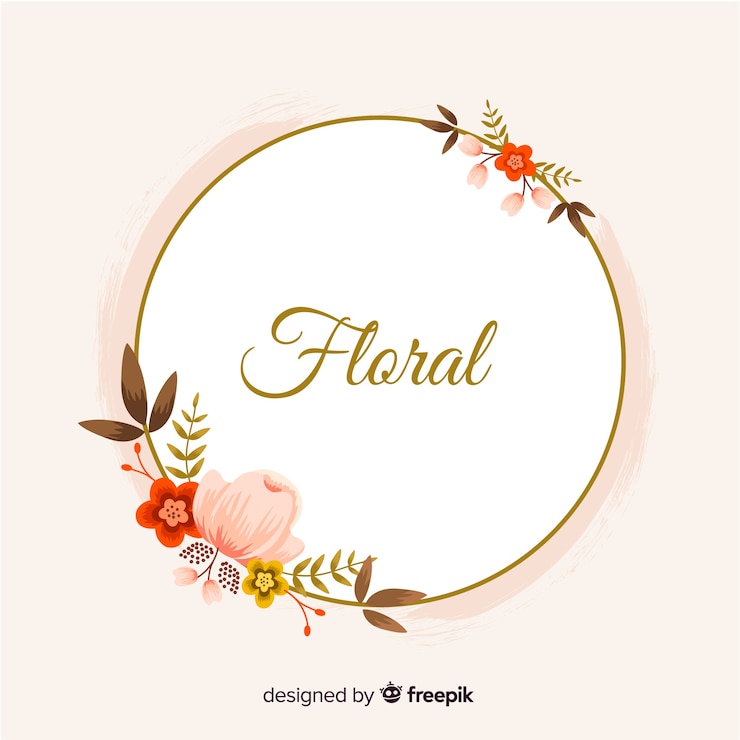 Vector gratuito marco de flores