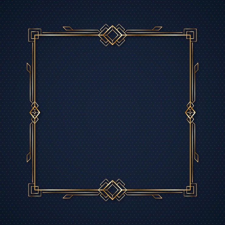 Vector gratuito marco de lujo dorado degradado cuadrado