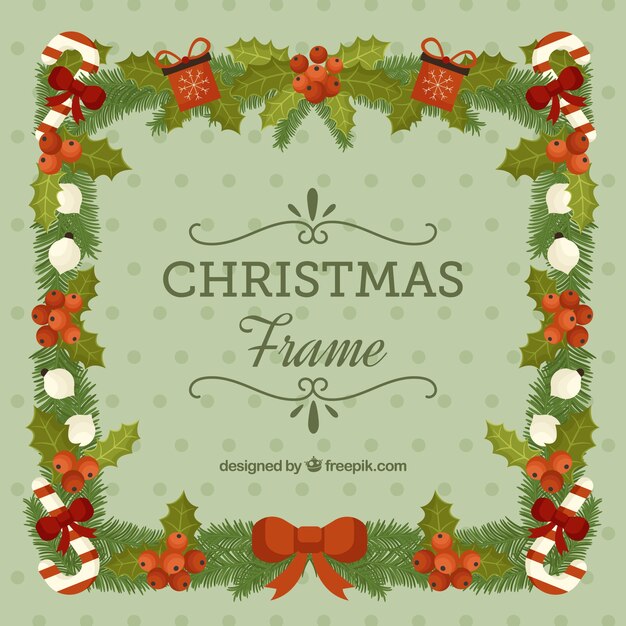 Marco de navidad verde