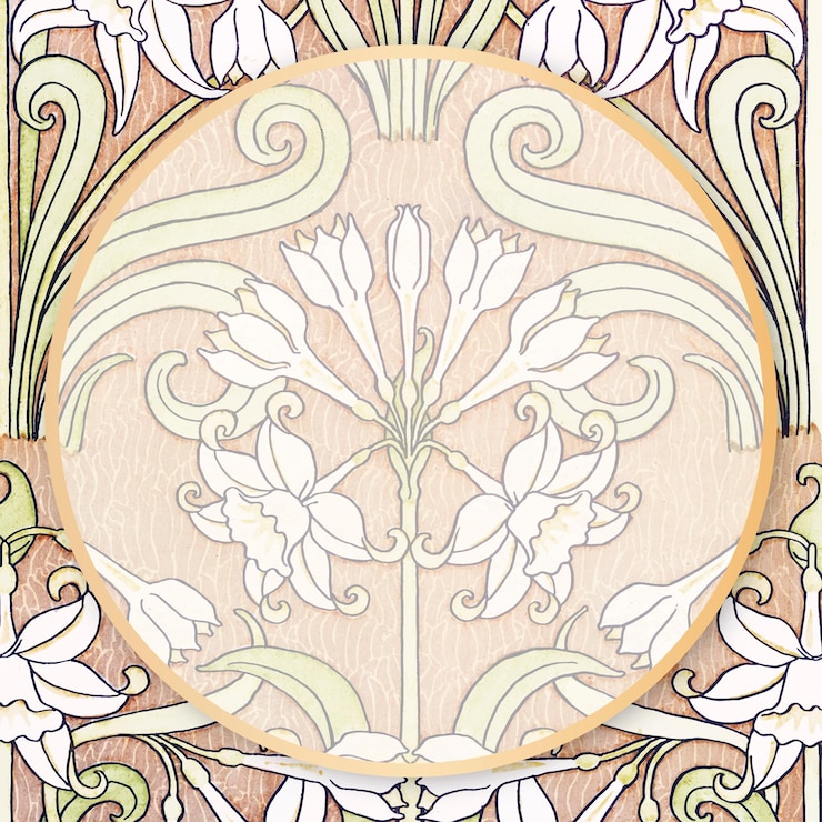 Vector gratuito marco ornamental vector vintage botánico
