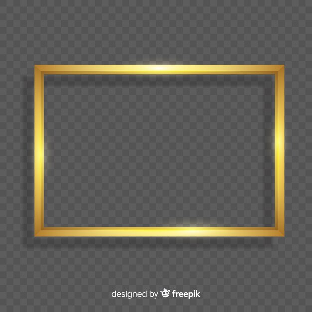 Marco realista dorado