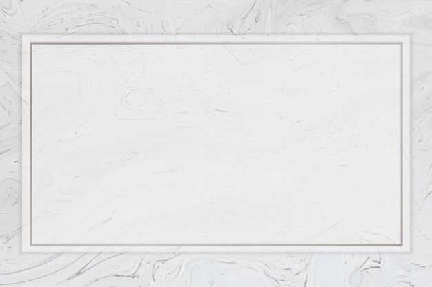 Marco rectangular gris fluido
