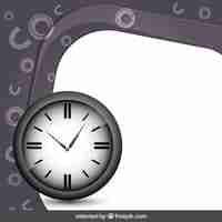 Vector gratuito marco con el reloj