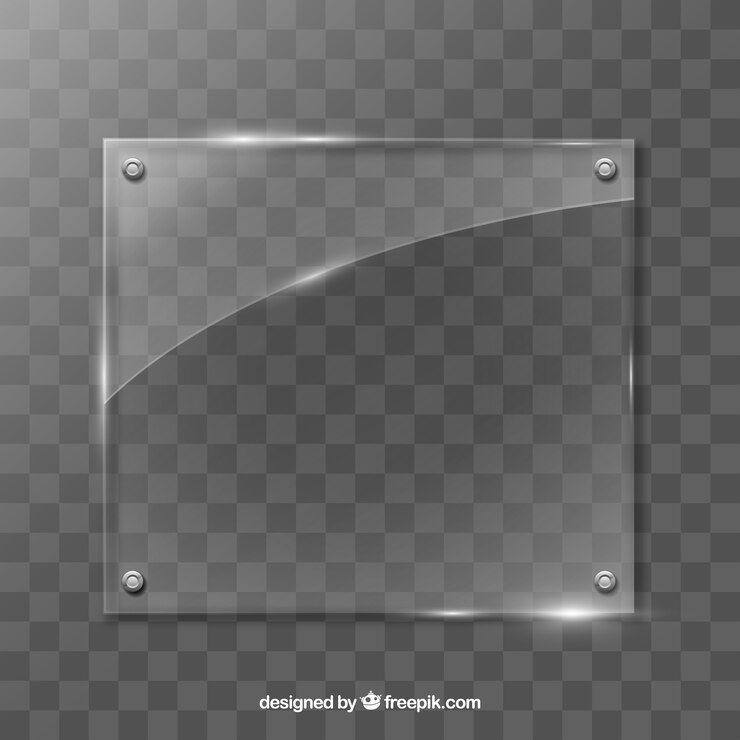 Vector gratuito marco de vidrio en estilo realista
