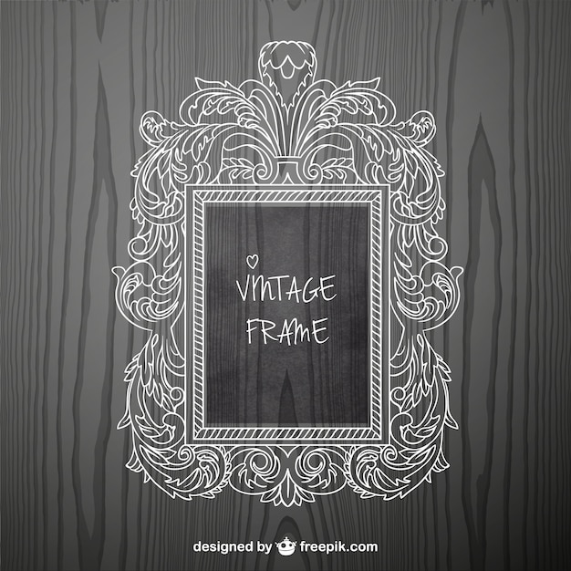 Marco de vintage en el estilo ornamental