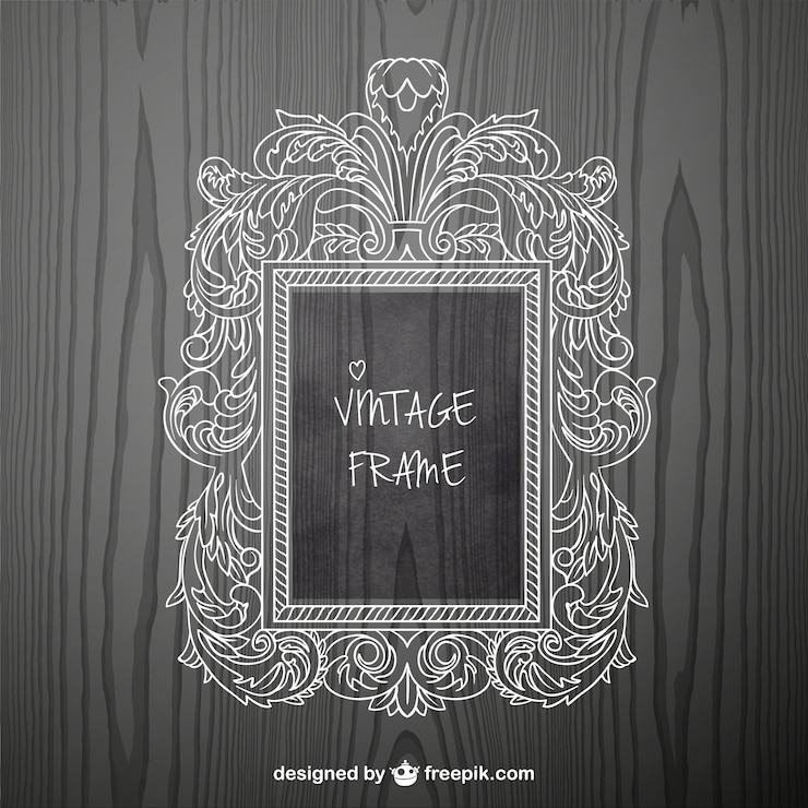 Vector gratuito marco de vintage en el estilo ornamental
