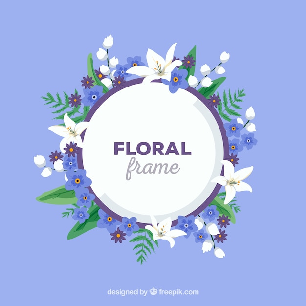 Marcos florales decorativos