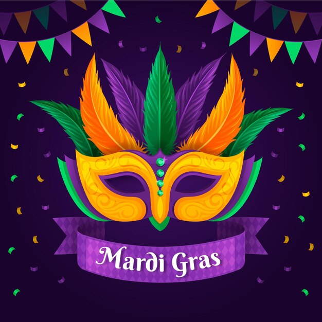 Mardi gras plano detallado