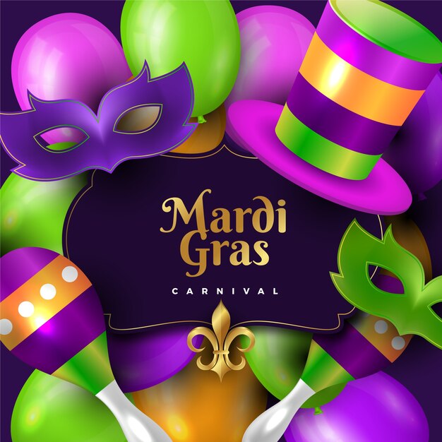 Mardi Gras realista