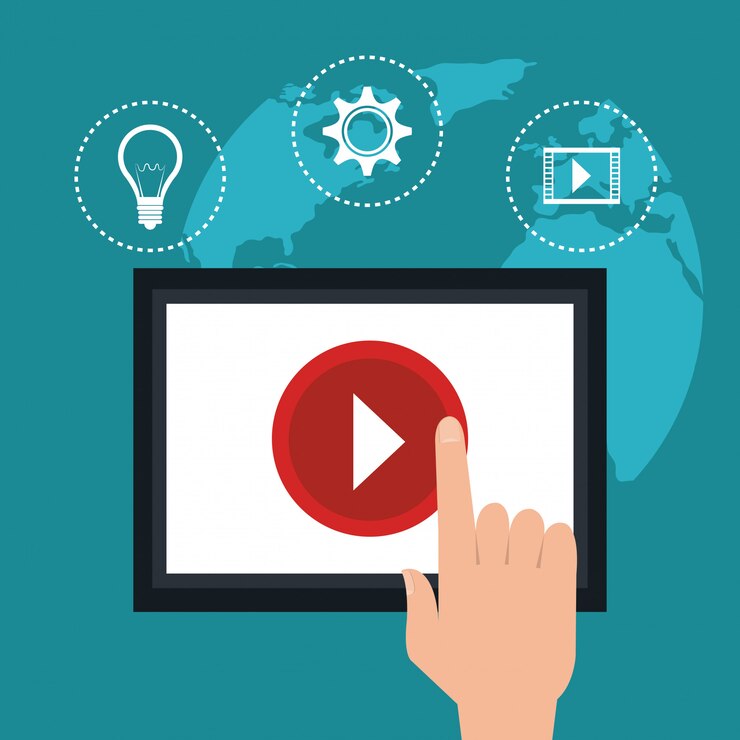 Vector gratuito marketing digital y social