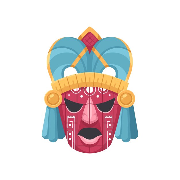 Máscara antigua de la civilización maya