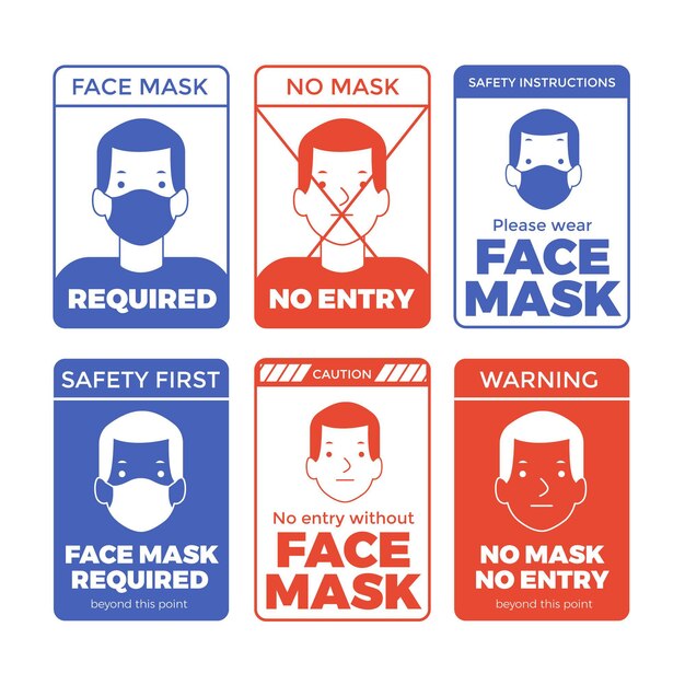 Mascarilla requiere colección de signos