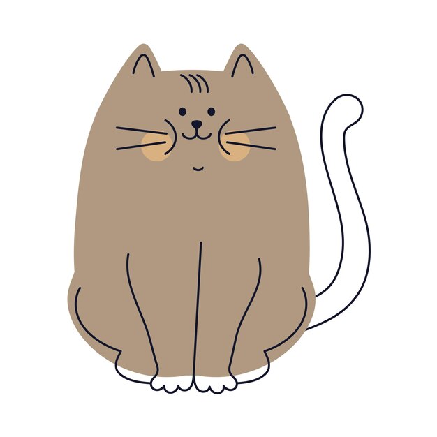mascota gato aislada