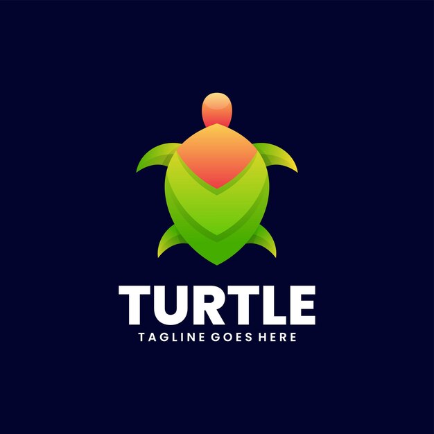 Mascota del logotipo de tortuga