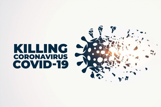 Matar o destruir el concepto de coronavirus covid-19