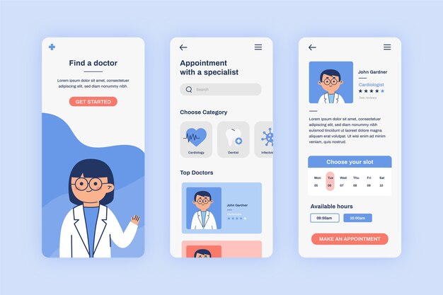 Médico con estetoscopio tienda de reservas médicas
