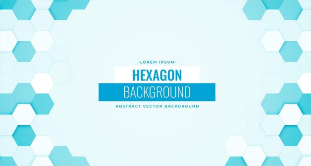Médico y sanitario con formas hexagonales.
