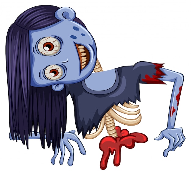 Medio cuerpo de zombie
