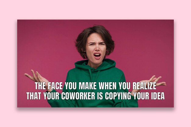 Meme largo del espacio de coworking simple