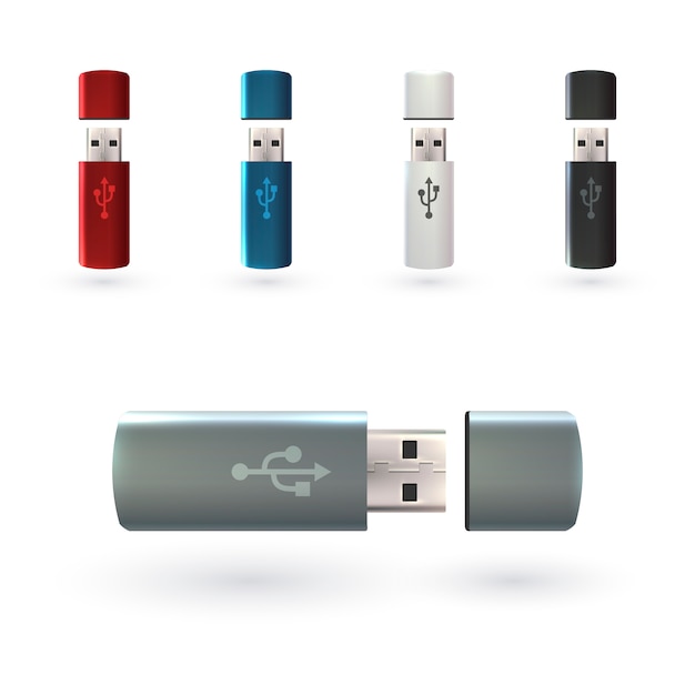 Vector gratuito memoria usb