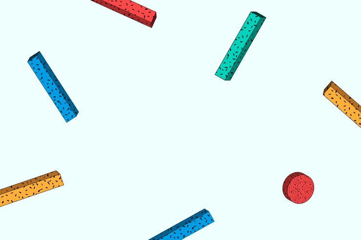 Vector gratuito memphis colorido estampado en vector de fondo azul claro