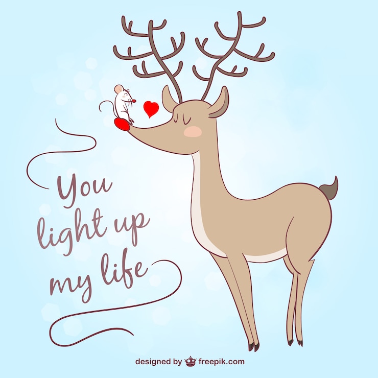Vector gratuito mensaje romantico