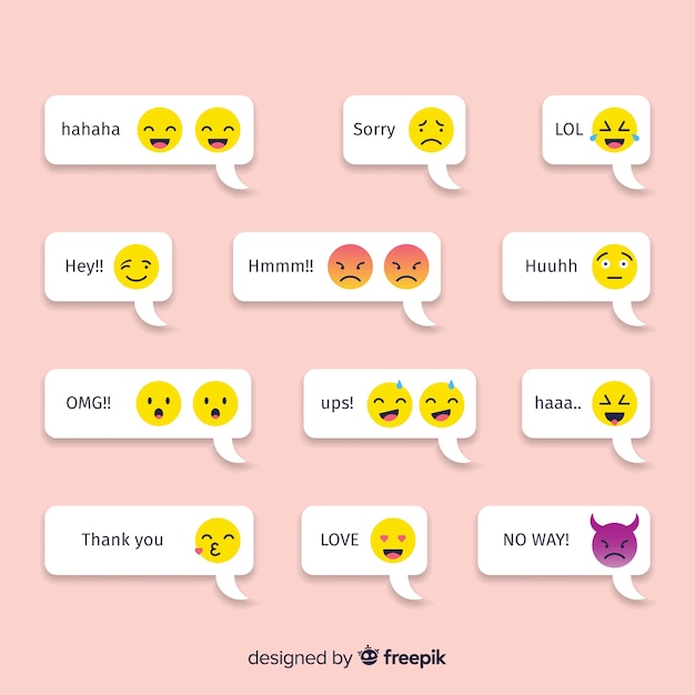 Mensajes con reacciones emojis