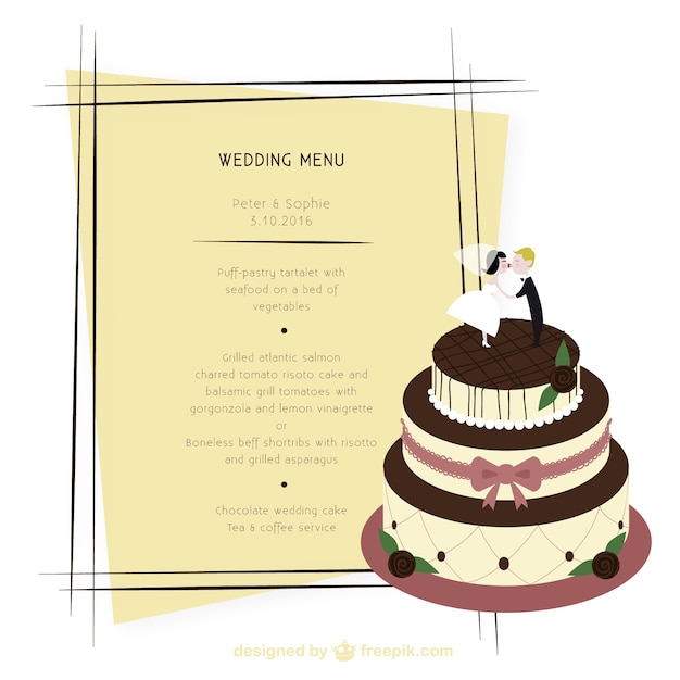Menú de boda