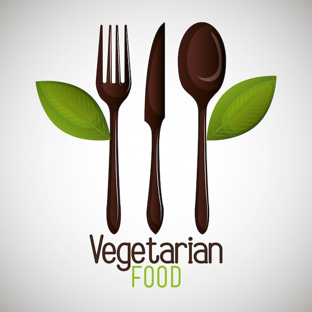 Vector gratuito menú de comida vegetariana